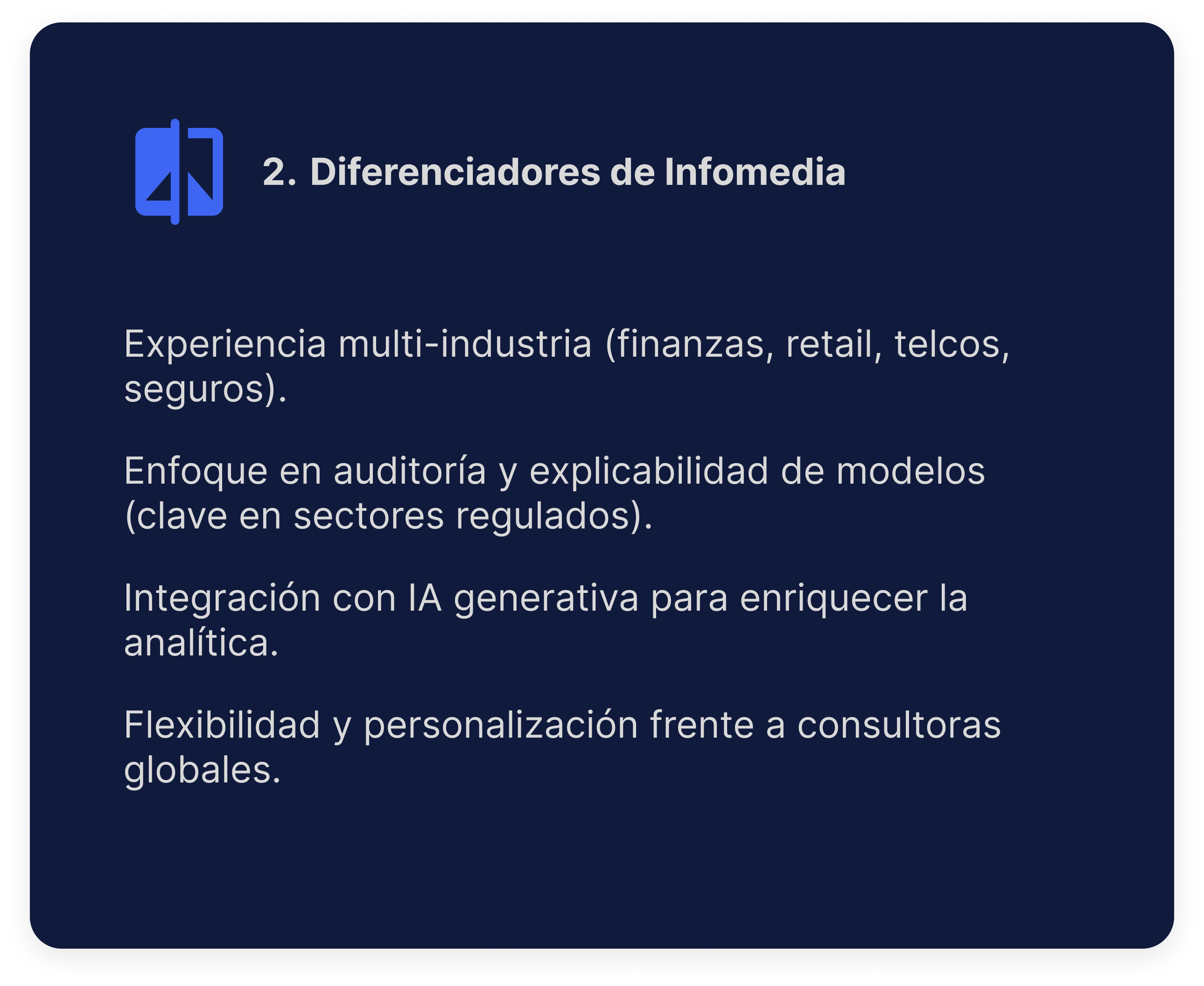 Diferenciadores de Infomedia